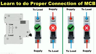 All Types of MCB Proper Connection | Input and output MCB connection @TheElectricalGuy