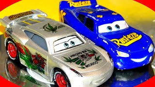 Pixar Cars Customs Cruz Ramirez Mexican Waterslide Decals with Lightning McQueen Full Video