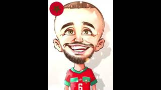 🔴فرحة المغاربة ف كأس العالم. كاركاتور روعة funny #worldcup #السعودية #العراق #قطر #maroc #المغرب