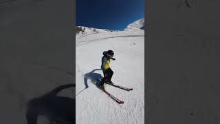 DJI Action 3 Invisible Selfie Stick Skiing Test #shorts