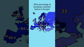 How much of your country's land is in Europe?