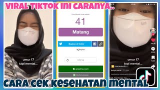 CARA CEK USIA MENTAL YANG LAGI VIRAL TIKTOK | MENTAL AGE TEST , Yuk cobain usia mental mu sekarang !