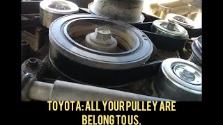 Serpentine Belt Idler Pulley DIY Toyota 4.0L FJ Cruiser Tacoma 4runner