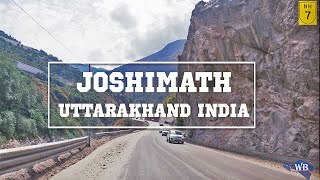 Scenic drive to Joshimath, a beautiful town in the Himalayas of India