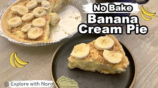 How to make Delicious No Bake Banana Cream Pie with Coconut shreds