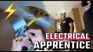 Installing Recessed Lighting & More | Day in the Life of an Apprentice Electrician