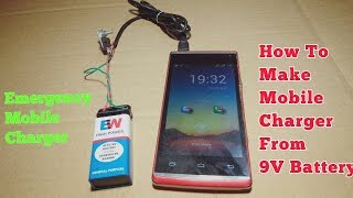 Emergency Mobile Charger || 9V to 5V Mobile Charger | Mobile Charger in ₹20