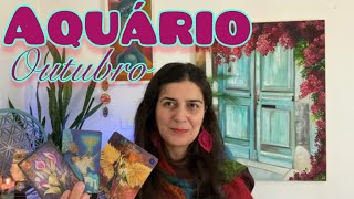 AQUÁRIO// OUTUBRO 2024- MÊS DE BENÇÃOS! Coragem, fé e foco 🧘 #signo #aquário #tarot