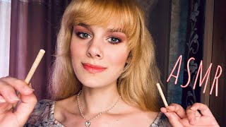 АСМР🌸усыпляющий МАССАЖ ЛИЦА бамбуковыми ПАЛОЧКАМИ🌸ASMR SPA face massage🧖‍♀️тихий голос,soft voice