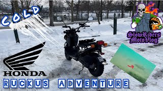 2024 Honda Ruckus Riding Adventure/Cold January Ride Through The City and City Park/ Motovlogging