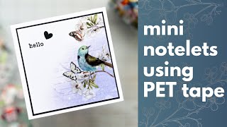 Anyone CAN do this! Mini Card / Notelet Set - easy card making! #cardmaking #cards #pettape #washi