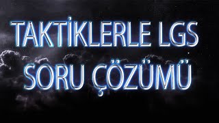 TAKTİKLERLE LGS SORU ÇÖZÜMÜ:DİN KÜLTÜRÜ VE AHLAK BİLGİSİ KASIM AYI MEB SORULARI