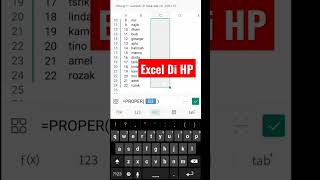 Excel di HP - Proper @budilengob