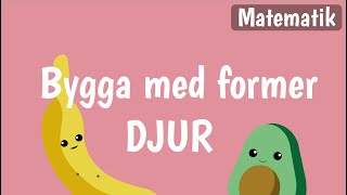 Bygg och konstruktion för barn på svenska | BYGGA DJUR | Matematik med Banan och Avokado