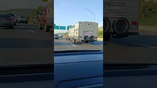 U. S. FLAG- OLD GLORY ON DISPLAY F350 & WILDWOOD CAMPER  #flag #shorts #ford #truck #camper #usa