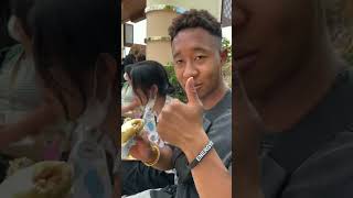 TRYING FOOD AT LIMITED EDITION Demon Slayer Land at Universal Studios Japan! #japan #shorts