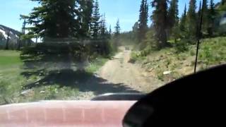 Dash cam - heading up the hill to the lake