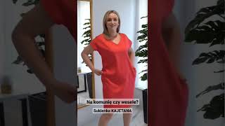 Sukienka wysmuklająca KAJETANA #moda #plussize #fashion #stylist #elegant #dress #model #shortsvideo