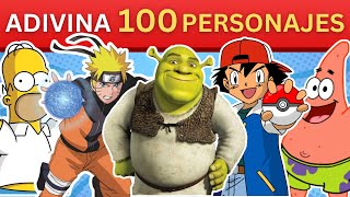 🤔⚡Adivina 100 Personajes de Caricaturas: Quiz Personajes Animados