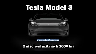 Tesla Model 3 - die ersten 1000 Kilometer!