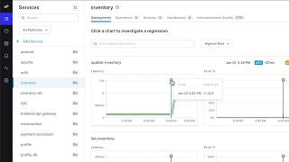 Explore Lightstep's Service Health for Deployments feature