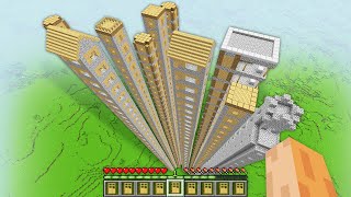 I found this Secret TALLEST ENDLESS Village in My Minecraft World !!! Biggest Tallest Village !!!