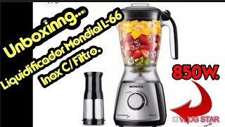 Liquidificador Mondial L-66 Inox(Unboxinng).