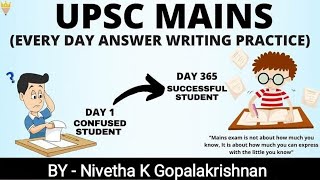 Mastering Mains Answer Writing |DAY 3|  UPSC CSE 2021-22 | By NIVETHA GOPALAKRISHNAN