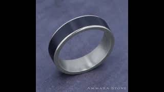 CFT9565010BKTW - 6.5mm Men's White Gold Ring