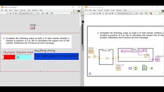 LabVIEW: How to calculate square root of number if it is positive