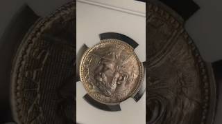 БРАЗИЛЬСКАЯ СЕРЕБРЯНАЯ МОНЕТА #коп #золото #нумизматика #доллар #coin #коп #серебро #money