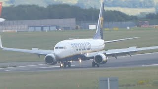 Ryanair 737-8AS Arrival at Bristol Airport #shorts