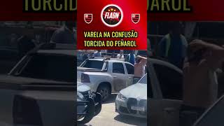 VARELA LATERAL DO FLAMENGO NA CONFUSÃO DA TORCIDA DO PEÑAROL