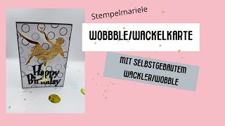 Wobblecard/Wackelkarte mit selbst gebautem Wobble, aus Material, das du Zuhause hast #wwwuhave2023