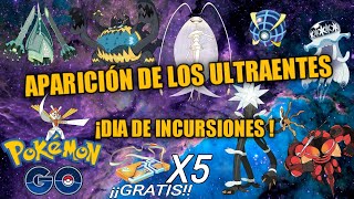 ¡DIA DE INCURSIONES DE LOS ULTRAENTES! ✨ Ultraentes de recompensa ⭐ Misión secreta de Nihilego y más