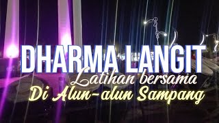 DHARMA LANGIT latihan bersama di alun-alun Sampang Madura