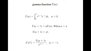 Laplace Transformation and Gamma Function with Examples