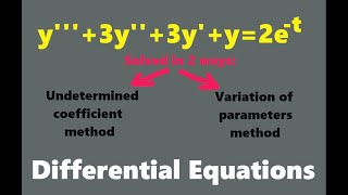 y'''+3y''+3y'+y=2e^-t Solve the ODE.