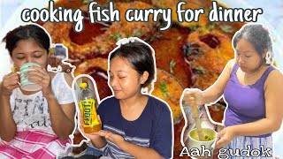 COOKING FISH CURRY AND TRIPURI DISHES GINGER LEAF GODOK WITH FISH FOR DINNER🐟🍽️