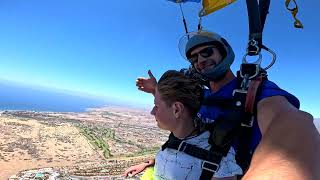 Aleksandr First Skydive! Tandem Jump from 10000 feet at iJump Gran Canaria