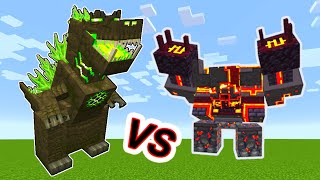 Tremorzilla Vs. Netherite Monstrosity and other L_Ender's Cataclysm Monsters in Minecraft Showcase