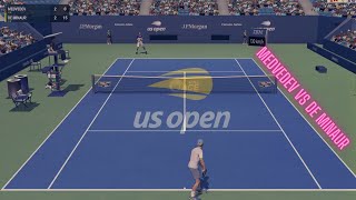 Daniil Medvedev vs Alex De Minaur | US Open 2023 | Full Ace Tennis Simulator Gameplay (PC)