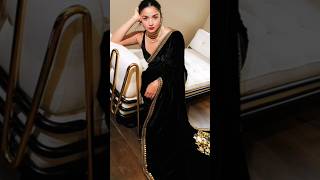 ALIA BHATT OMS LOOK 👀 BALCK SAREE 🥰#shorts #aliabhatt #bolloywood #song #viral