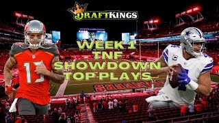 WEEK 1 TNF SHOWDOWN DRAFTKINGS TOP PLAYS!