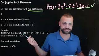 Conjugate root theorem