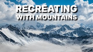 Recreating With Snowy Mountains 4K