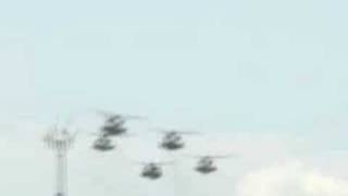 Final MH-53 formation flight over Hurlburt Field, FL