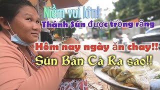 Thánh Sún bán cà tím được cộng đồng yêu thương, hôm nay ngày ăn chay em ấy bán cà ra sao?