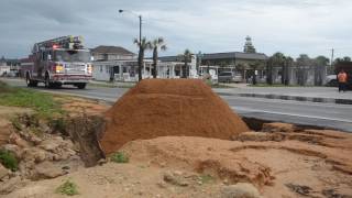 FlaglerLive | Washout on Flagler Beach's A1A