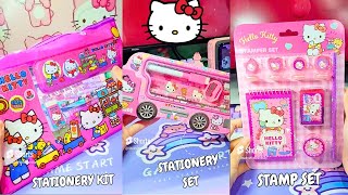 HELLO KITTY Satisfying Unboxing Stationery Set | School Supplies ASMR